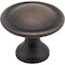 Elements 1-1/8" Diameter Brushed Oil Rubbed Bronze Button Watervale Cabinet Mushroom Knob 647DBAC - alternate 1